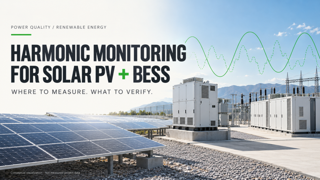 Harmonic Monitoring for Solar PV and BESS: Where to Measure and How to Choose a Panel Power Meter