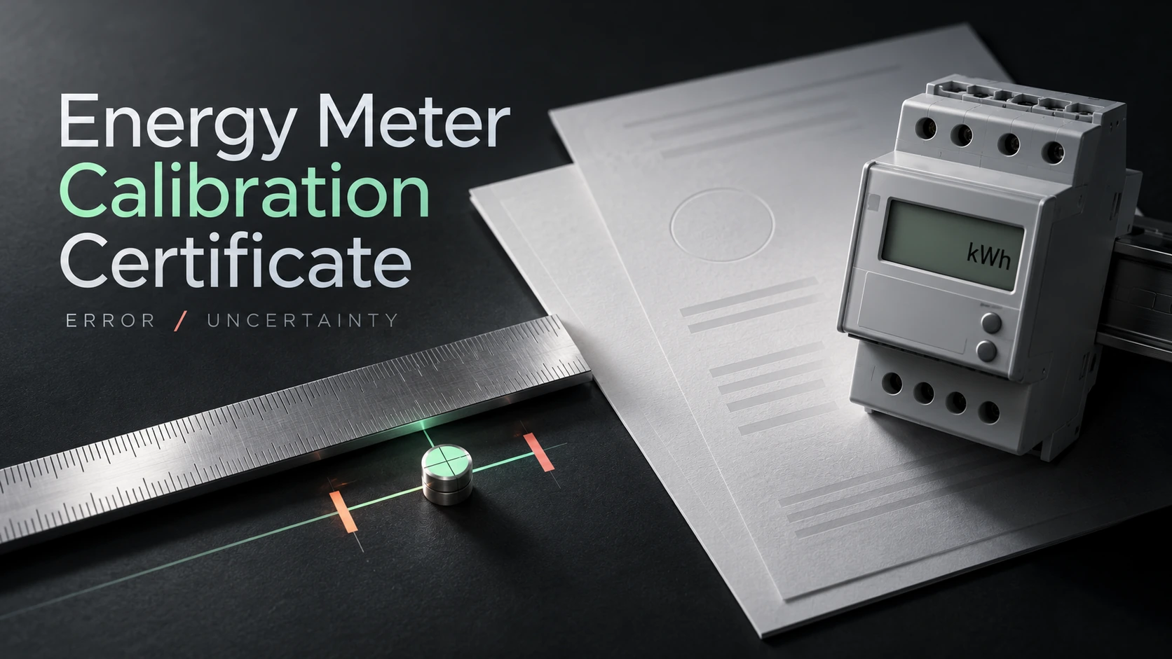 Energy meter calibration certificate