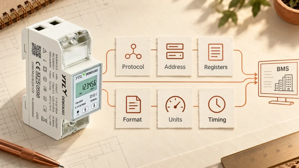 Modbus meter interface matching checks
