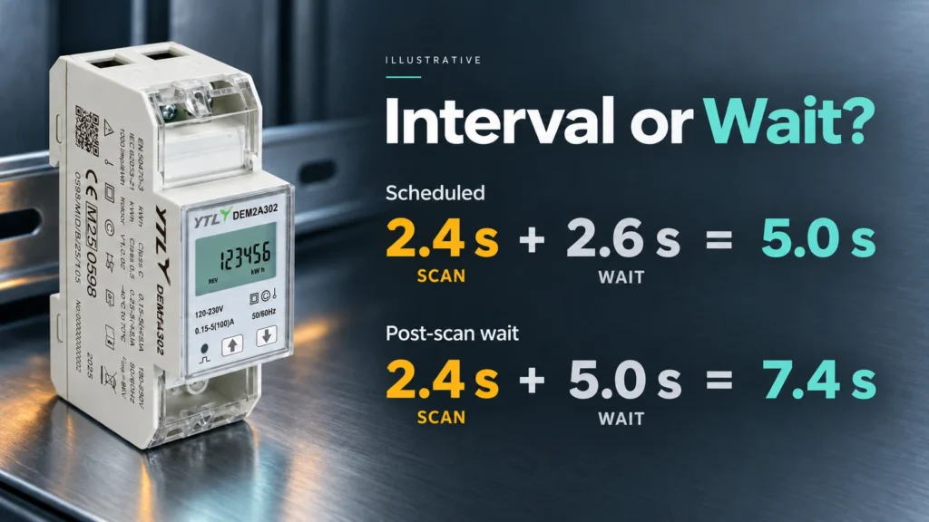 RS485 scan interval and post-scan wait