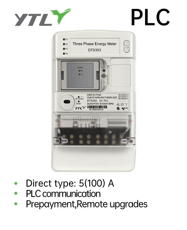 YTL 3P Prepaid Power Meter Remote upgrades with PLC Communication