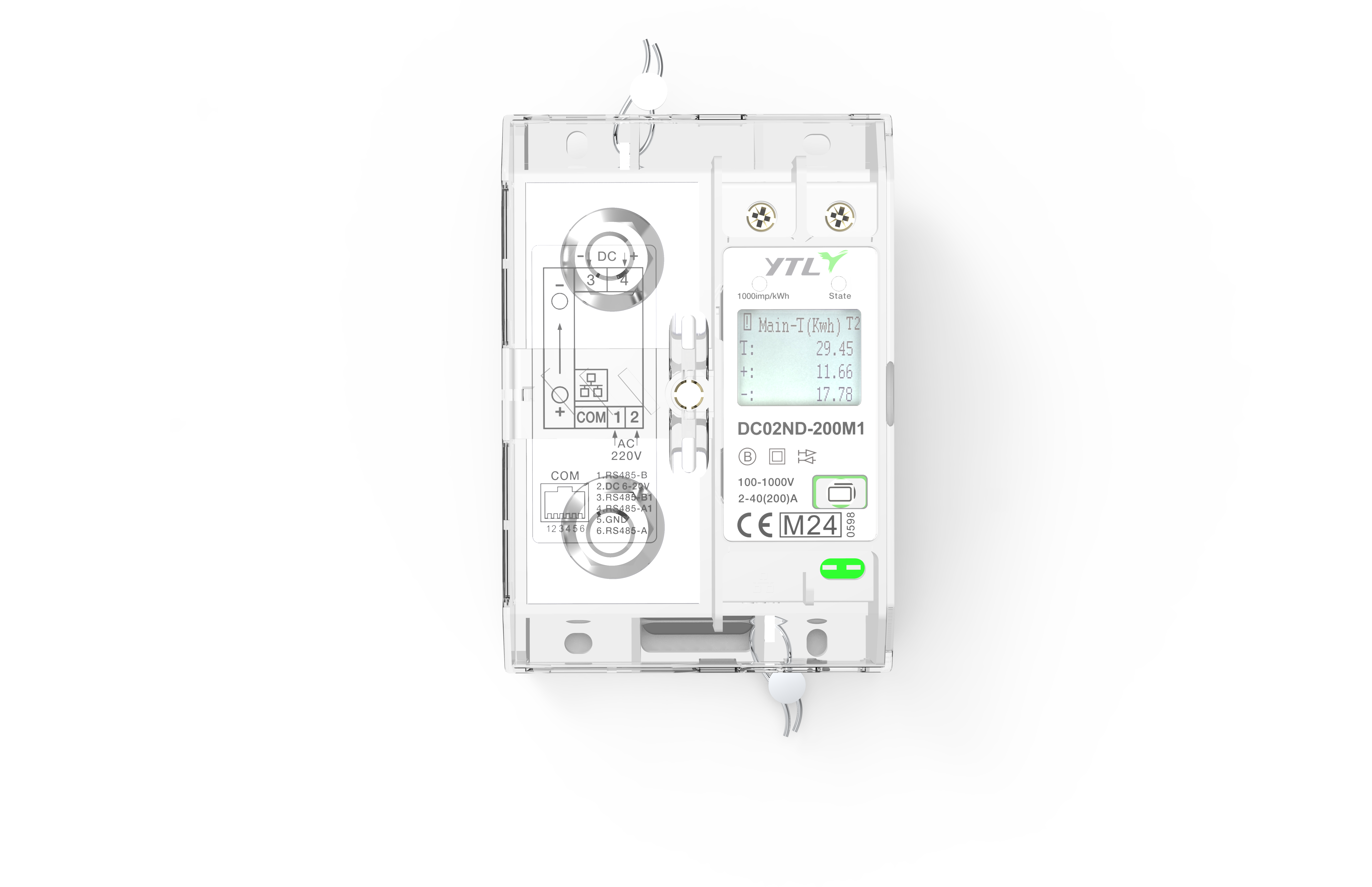 YTL DC02ND series direct DC energy meters 200A