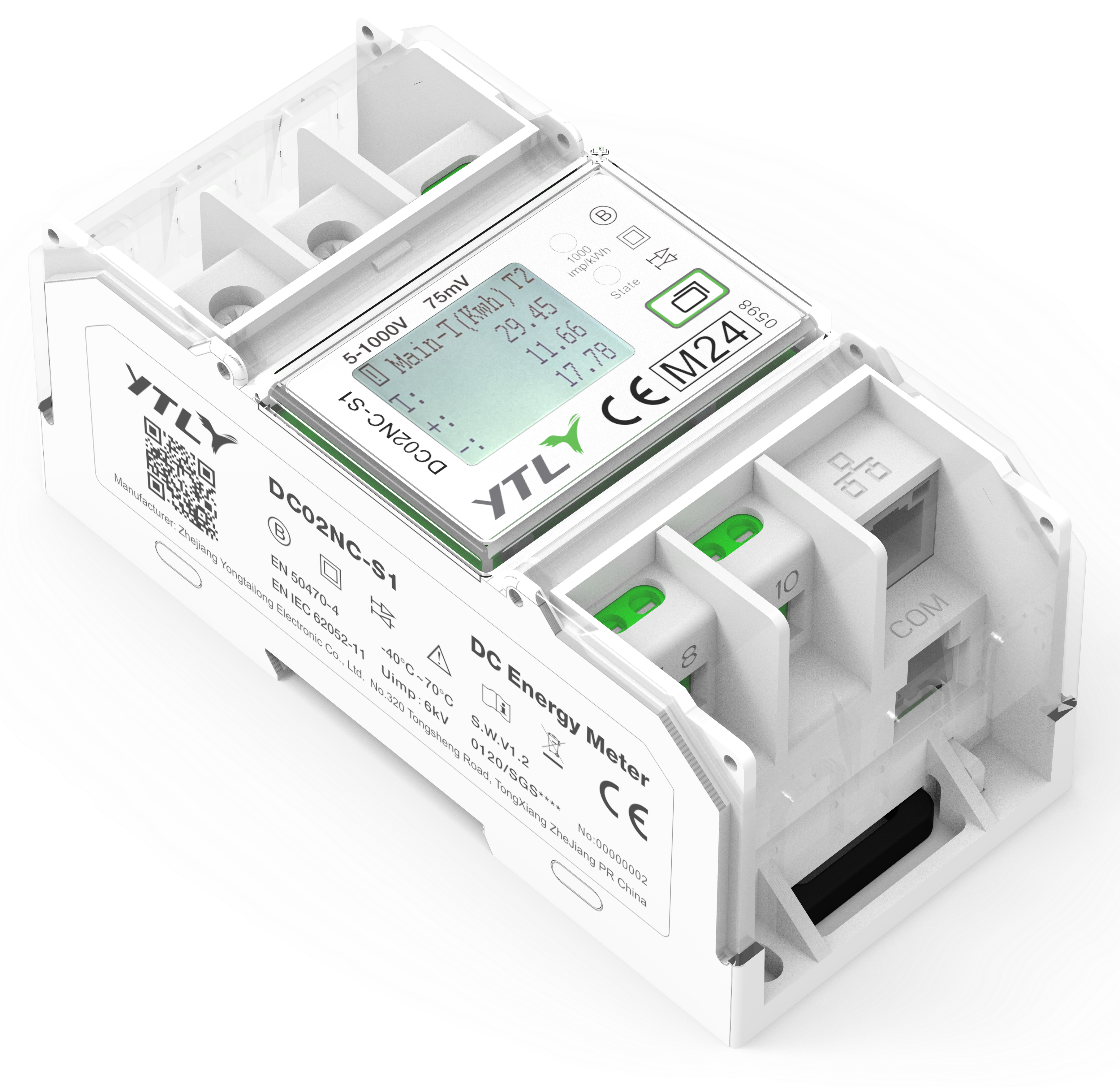 YTL DC02NC series DC energy meters