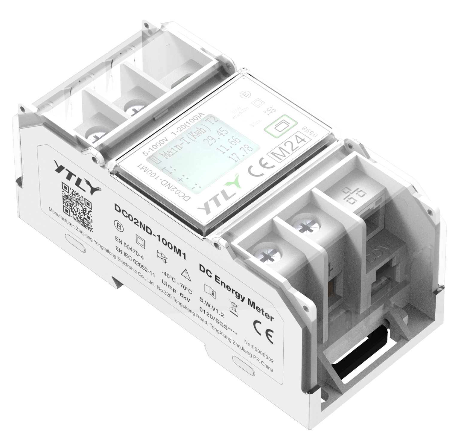 YTL DC02ND-100M(1) direct DC energy meters