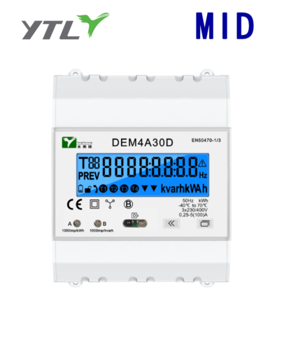YTL DEM4A Three Phase 4 Model m-Bus Iot Energy Meter YTL DEM4A Three Phase 4 Model m-Bus Iot Energy Meter